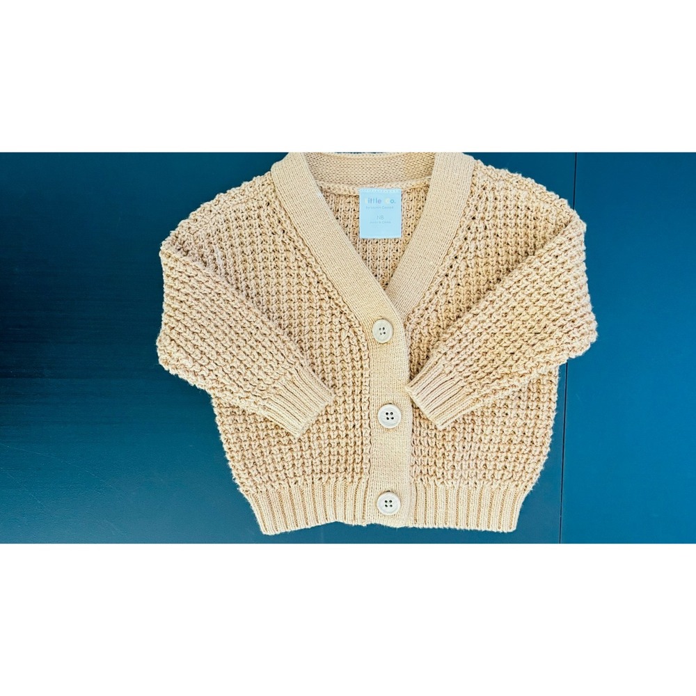 Little Co lauren conrad size NB brown cardigan